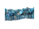 Dakota Stones Blue Apatite 6-12x10-18mm Nugget Rough - 15-16 Inch Bead Strand