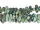 Dakota Stones Matte African Turquoise 5 x 15mm Center-Drilled Flat Chip Bead Strand