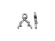 TierraCast Antiqued Silver Plated Pinch Bail, Prong Bail, Vine, Small (10 Pieces)