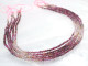 Dakota Stones Ruby Banded 2mm Round Bead Strand