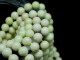 Bring the beauty of gemstones to your designs with these 6mm round beads from Dakota Stones. These beads feature a classic round shape. Chrysoprase is a bright apple green, translucent stone, whose color often caused ancient jewelers to confuse it with Emerald. A cryptocrystalline Chalcedony, its brilliant color comes from the presence of very small inclusions of Nickel compounds. Chrysoprase is believed to balance the heart chakra and help one understand their needs and emotions. Because gemstones are natural materials, appearances may vary from bead to bead.