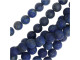 Dakota Stones 8mm Matte Lapis Lazuli Round 8-Inch Bead Strand