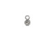Sterling Silver Charm, Tiny Spiral (Each)