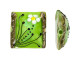 Spring Green Florals Pillow Focal Bead
