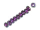 Amethyst Dichroic Spacer Bead Strand (10 pcs)