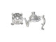 Sterling Silver Bead Caps, Teapot Parts, 8mm (set)