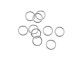 Sterling Silver Closed Jump Rings 6mm 20 Gauge (10 Pieces)