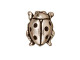 TierraCast Fine Silver Plated Pewter Ladybug Beads 10mm (2 Pieces)