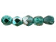 Fire-Polish 2mm : Mirror - Teal (50pcs)