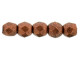 Fire-Polish 2mm : Matte - Metallic Antique Copper (50pcs)