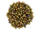 Fire-Polish 2mm : Matte - Metallic Gold Copper Iris (50pcs)