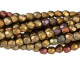Fire-Polish 2mm : Matte - Metallic Gold Copper Iris (50pcs)