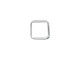 Sterling Silver Jewelry Link, Square, 8mm (Each)