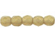 Fire-Polish 2mm : Sueded Gold Smoky Topaz (50pcs)