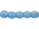 Fire-Polish 2mm : Sueded Gold Capri Blue (50pcs)