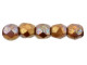 Fire-Polish 2mm : Bronze Luster Iris - Opaque Red (50pcs)