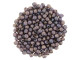 Fire-Polish 2mm : Matte - Luster - Opaque Bronzed Smoke (50pcs)