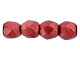 Fire-Polish 3mm : ColorTrends: Saturated Metallic Cherry Tomato (50pcs)