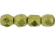 Fire-Polish 3mm : ColorTrends: Saturated Metallic Golden Lime (50pcs)