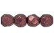 Fire-Polish 3mm : ColorTrends: Saturated Metallic Red Pear (50pcs)