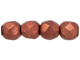 Fire-Polish 3mm : ColorTrends: Saturated Metallic Valiant Poppy (50pcs)