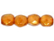 Looking to add a touch of sparkling color to your handmade jewelry collection? Look no further than these Czech Glass 3mm Halo - Sandalwood Fire-Polish Bead Strands by Starman. With a glowing golden orange color that oozes juicy style, these round Czech glass beads are a versatile component for all your craft projects. Whether you're creating a multi-stranded bracelet or necklace or a stunning pair of chandelier earrings, these beads will bring brilliance and vibrancy to your designs. Get ready to make a statement that shimmers and shines with every move.