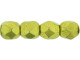 Fire-Polish 3mm : ColorTrends: Saturated Metallic Primrose Yellow (50pcs)