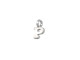 B & B Benbassat Sterling Silver Alphabet Letter Charm, P (Each)