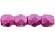 Fire-Polish 3mm : ColorTrends: Saturated Metallic Pink Yarrow (50pcs)