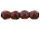 Fire-Polish 3mm : Opaque Red - Picasso (50pcs)