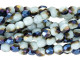 Fire-Polish 3mm : Blue Iris - Opaque Pale Turquoise (50pcs)