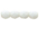 Fire-Polish 4mm : Opaque White (50pcs)