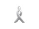 Sterling Silver Awareness Ribbon Charm, 15x9.5x1mm (Each)