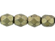 Fire-Polish 4mm : ColorTrends: Saturated Metallic Golden Lime (50pcs)