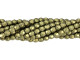 Fire-Polish 4mm : ColorTrends: Saturated Metallic Golden Lime (50pcs)