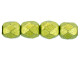 Fire-Polish 4mm : ColorTrends: Saturated Metallic Lime Punch (50pcs)