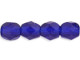 Fire-Polish 4mm : Cobalt (50pcs)