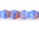 Fire-Polish 4mm : Opaque Blue/Pink (50pcs)