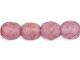 Fire-Polish 4mm : Luster - Stone Pink (50pcs)