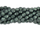 Fire-Polish 4mm : Metallic Suede - Dk Forest (50pcs)