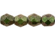 Fire-Polish 4mm : Metallic Suede - Olive Mauve (50pcs)