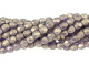 Fire-Polish 4mm : Sueded Gold Tanzanite (50pcs)