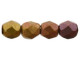 Fire-Polish 4mm : Matte - Metallic Bronze Iris (50pcs)