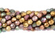 Fire-Polish 4mm : Matte - Metallic Bronze Iris (50pcs)
