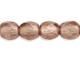Fire-Polish 4mm : Luster - Smoky Topaz (50pcs)