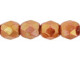 Fire-Polish 4mm : Luster - Opaque Rose/Gold Topaz (50pcs)