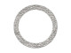 Sterling Silver Jewelry Link, Flat Textured, 23mm (Each)