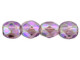 Fire-Polish 4mm : Luster Iris - Amethyst (50pcs)