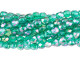 Fire-Polish 4mm : Luster Iris - Emerald (50pcs)