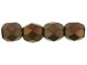 Fire-Polish 4mm : Matte - Dk Bronze (50pcs)